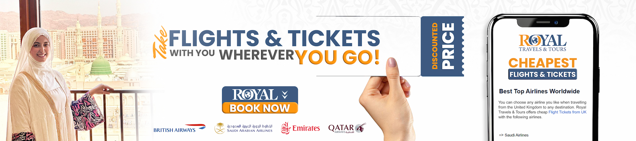 Direct Flights offered by Royal Travels and Tours